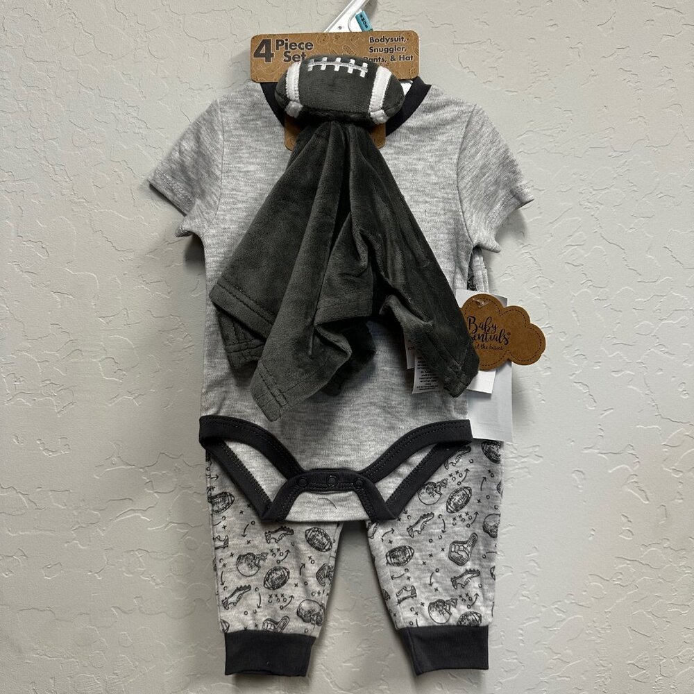 Baby Essentials 4 PC Little Rookie Set NEW NWT